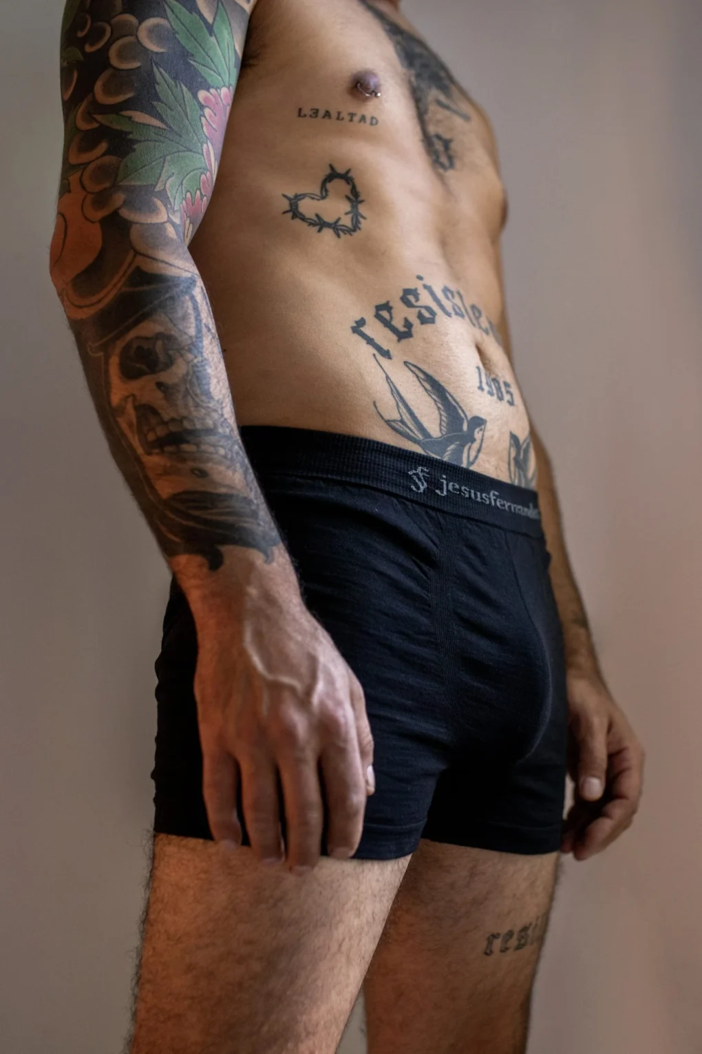 Boxer de hombre color negro