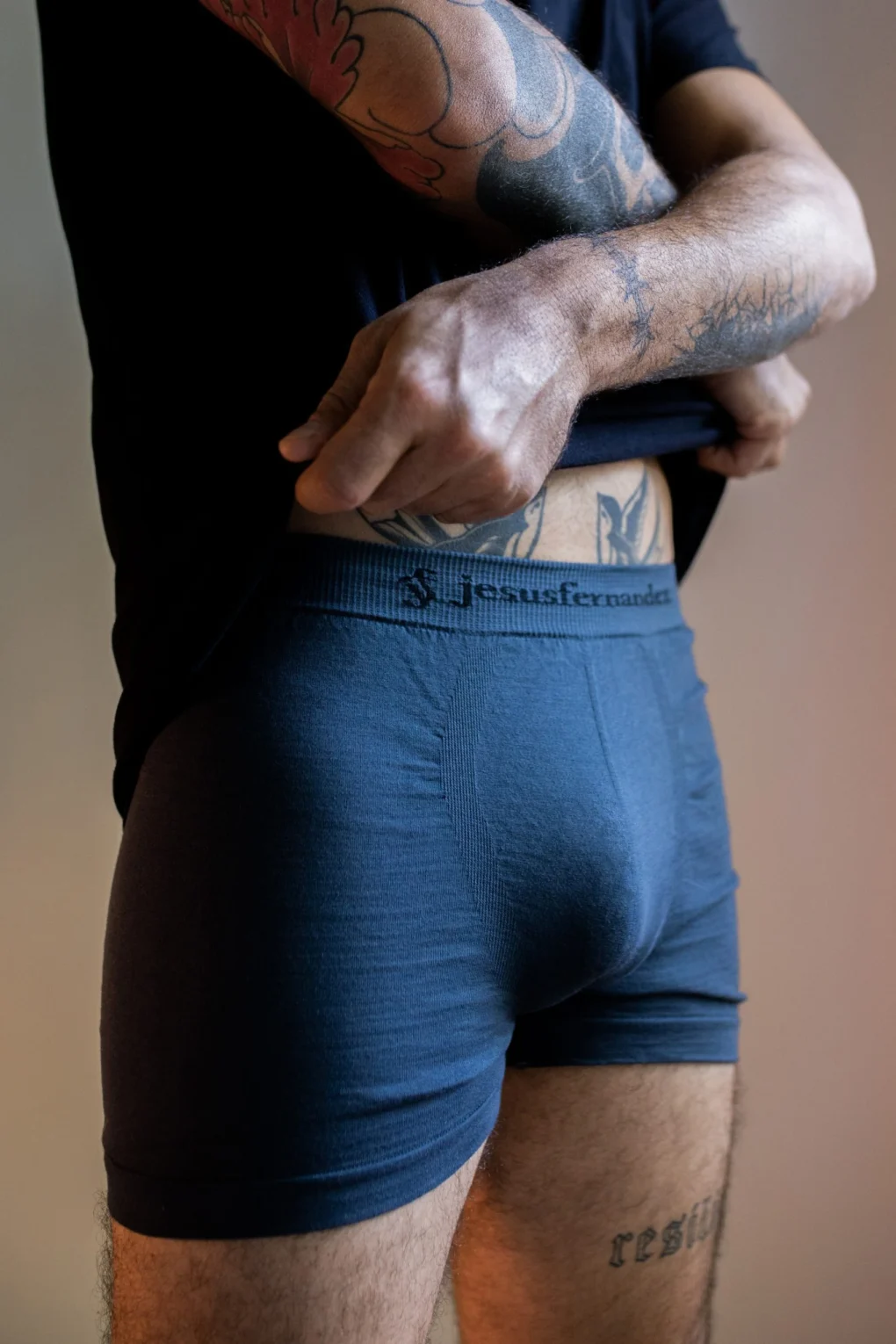 Boxer de hombre azul Francia