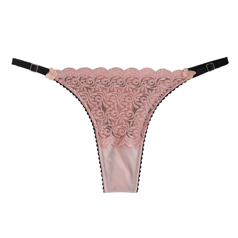 Microbikini realizada en tul bordado. BORMIC40