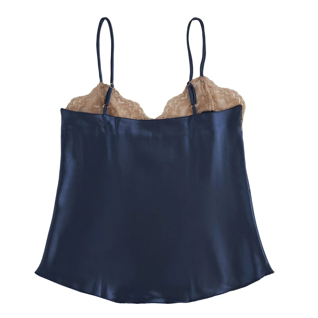 Musculosa satén y puntilla - JFMUSC12 - Imagen 2