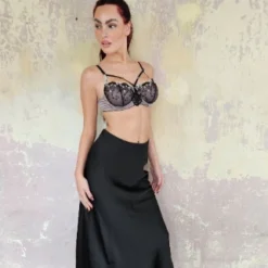 Alternative view of Falda satén - LFLFAL88A02